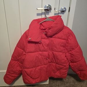 Hot Pink Puffer Jacket